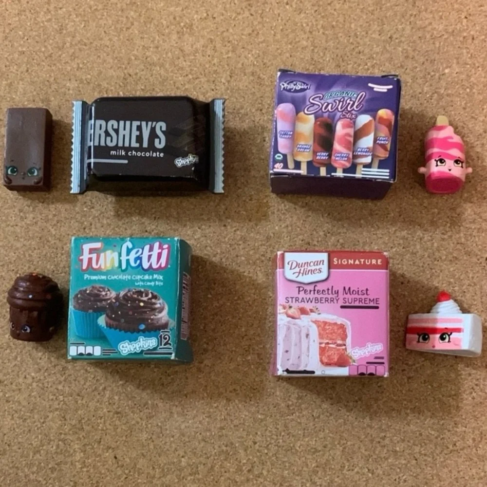 Mini Brands Shopkins Lot-Hershey’s, Funfetti, Popsicle,Cake,Juice,Cheez-It
